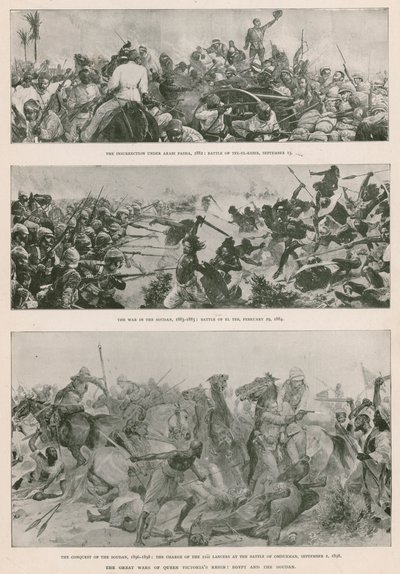 Die großen Kriege der Regierungszeit von Königin Victoria: der Anglo-Ägyptische Krieg (1882), der Mahdi-Aufstand (1883-1885) und die britische Eroberung des Sudan (1896-1898) von English School