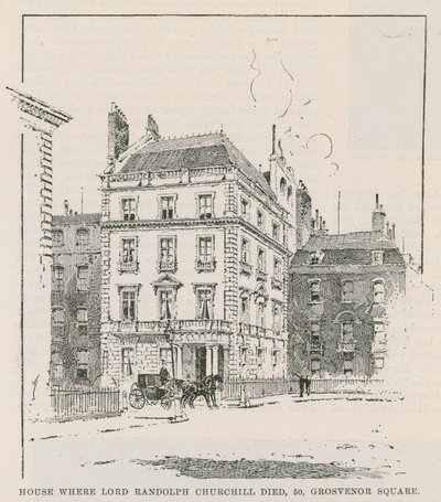 Das Haus, in dem Lord Randolph Churchill starb von English School