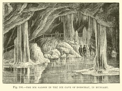 Der Eissalon in der Eishöhle von Dobschau in Ungarn von English School