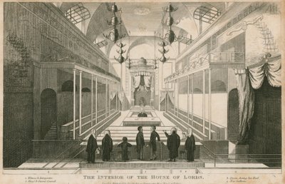 Das Innere des House of Lords von English School
