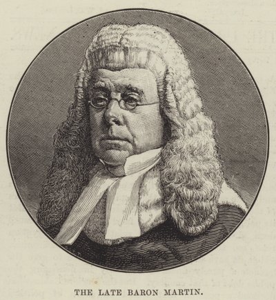 Der verstorbene Baron Martin (Gravur) von English School