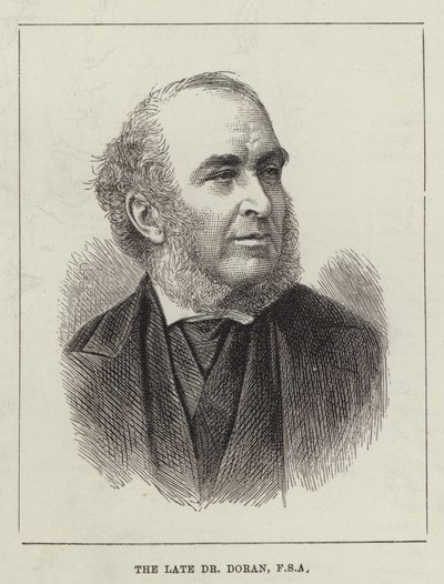 Der verstorbene Dr. Doran, FSA (Gravur) von English School