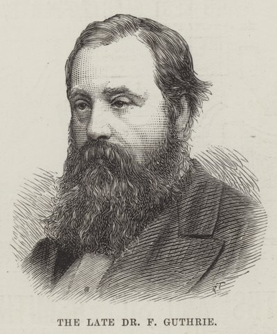 Der verstorbene Dr. F. Guthrie (Stich) von English School