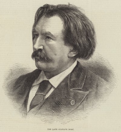 Der verstorbene Gustave Doré (Gravur) von English School