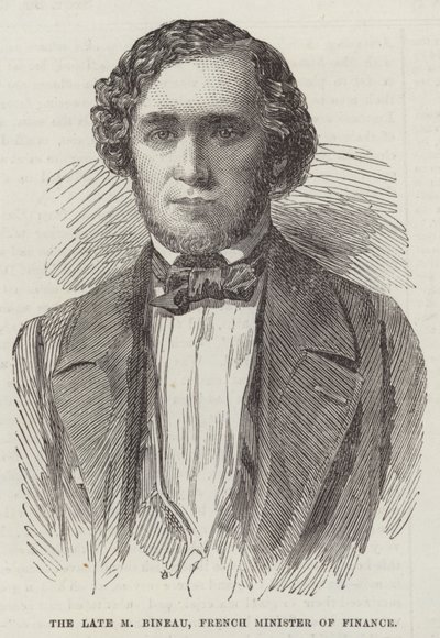 Der verstorbene M. Bineau, Französischer Finanzminister von English School