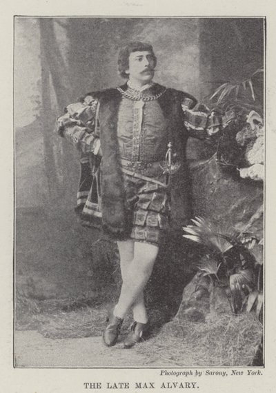 Der verstorbene Max Alvary (Gravur) von English School