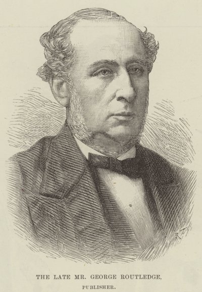 Der verstorbene Mr. George Routledge, Verleger (Gravur) von English School