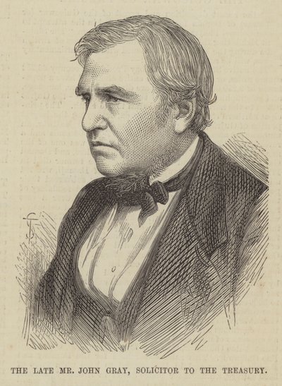 Der verstorbene Herr John Gray, Anwalt des Schatzamtes von English School