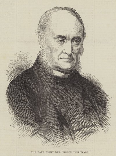 Der verstorbene rechte ehrwürdige Bischof Thirlwall (Stich) von English School