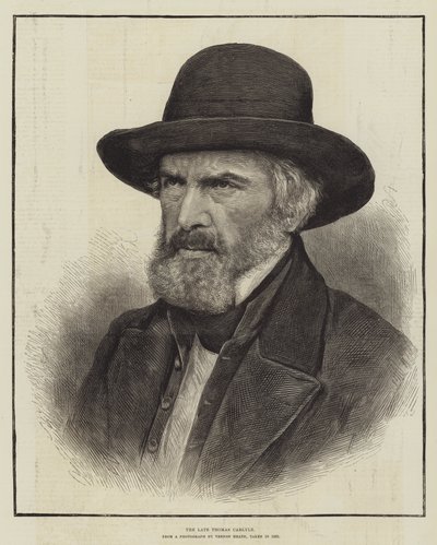 Der verstorbene Thomas Carlyle von English School