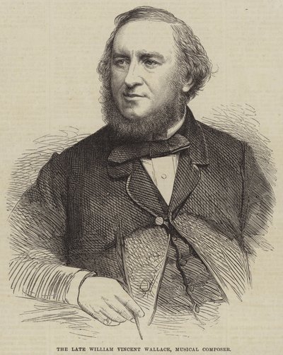 Der verstorbene William Vincent Wallace, Musikkomponist (Stich) von English School