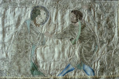 Das Martyrium eines Heiligen (Detail) von English School