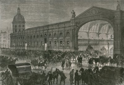 Der Fleischmarkt, Smithfield um zwei Uhr morgens von English School