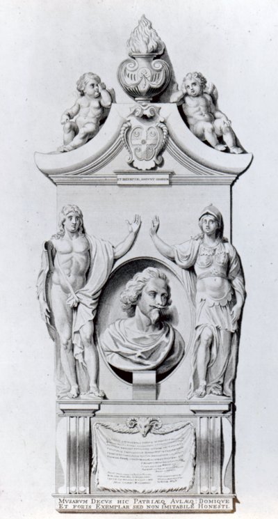 Das Denkmal von Sir Robert Ayton, 1798 von English School