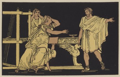 Die Mutter von Euryalus erhält die Nachricht von seinem Tod von English School