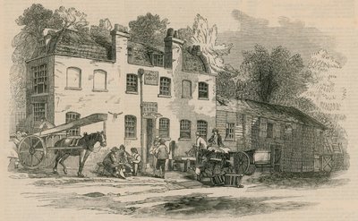Das alte Halbwegshaus, Kensington, London von English School