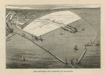 Der vorgeschlagene neue Hafen in Boulogne von English School