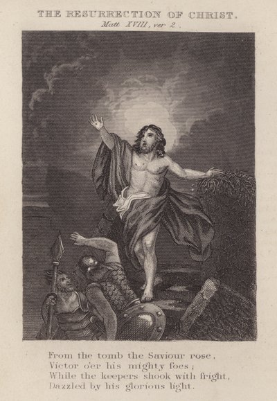 Die Auferstehung Christi, Matthäus XVIII, Vers 2 von English School