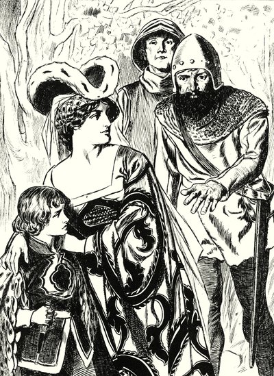 Die Räuber entdecken Königin Margaret und den Prinzen von English School
