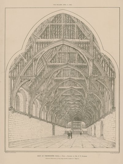 Das Dach der Westminster Hall von English School