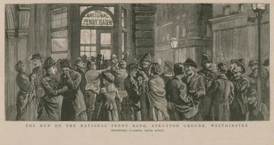 Der Ansturm auf die National Penny Bank von English School