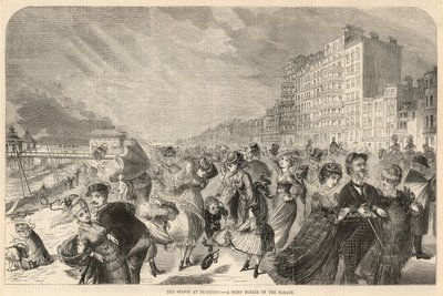 Die Saison in Brighton; Eine steife Brise auf der Parade von English School