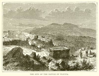 Der Ort der Schlacht von Plataea von English School