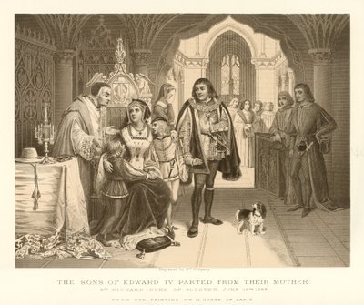 Die Söhne von Eduard IV. von ihrer Mutter getrennt von English School