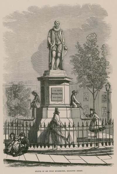 Die Statue von Sir Hugh Myddleton am Islington Green von English School