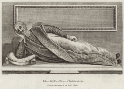Das Grab von Edward Bruce, Lord Kinloss von English School