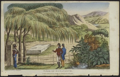 Das Grab von Napoleon Bonaparte auf St. Helena von English School
