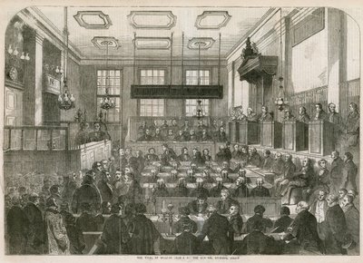 Der Prozess von William Palmer am Central Criminal Court von English School