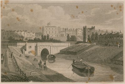 Der westliche Eingang zum Regents Canal Tunnel, Islington, London von English School