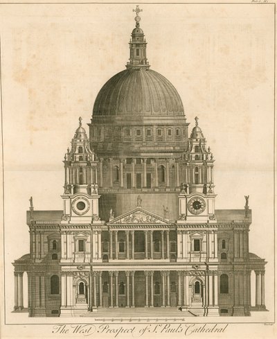 Westansicht der Kathedrale von St. Paul