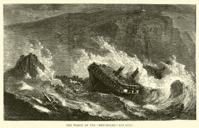Das Wrack der Bencoolen vor Bude von English School