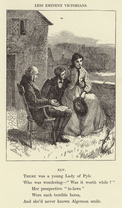 Es war eine junge Dame aus Pyle (Gravur) von English School