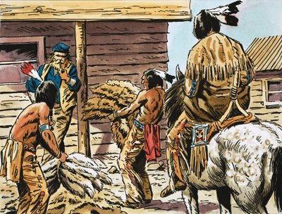 Sie eroberten den Westen. Indianische Pelzhändler von English School