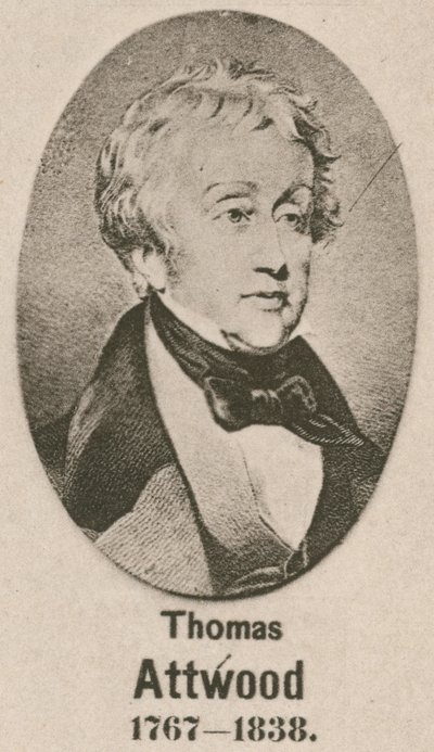 Thomas Attwood (Gravur) von English School