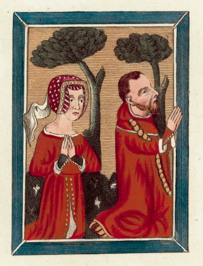 Thomas Beauchamp, Earl of Warwick, und Margaret seine Frau von English School