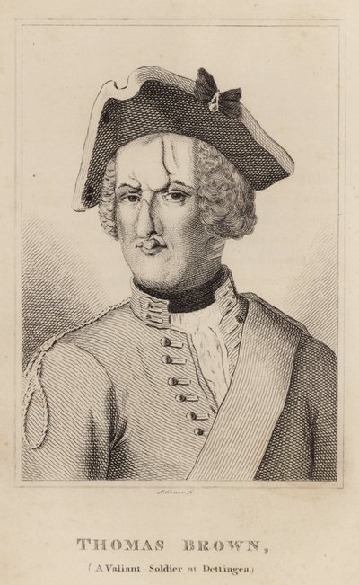 Thomas Brown, Ein Tapferer Soldat bei Dettingen von English School