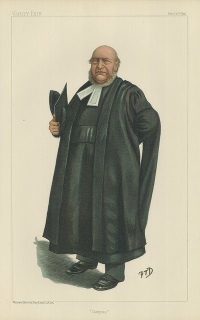 Thomas Fowler, der Vizekanzler von Oxford von English School