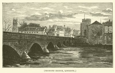 Thomond-Brücke, Limerick (Gravur) von English School