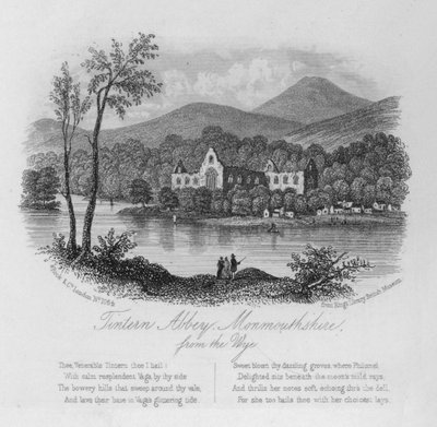 Tintern Abbey, Monmouthshire, vom Wye von English School