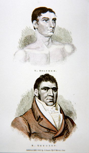 Tom Belcher und Gregson, aus einem Druck veröffentlicht 1813 von English School