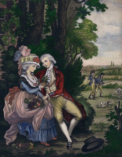 Tom Jones und Sophia Western, Szene aus Henry Fieldings komischem Roman 