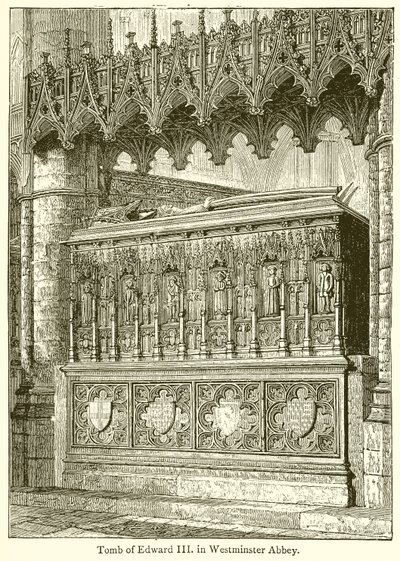 Grabmal von Edward III. in der Westminster Abbey von English School