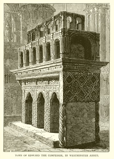 Grab von Edward dem Bekenner in der Westminster Abbey von English School