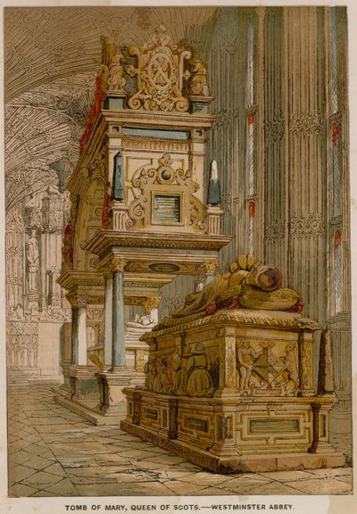 Grab von Maria Stuart in der Westminster Abbey von English School