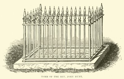 Grab des Reverend John Hunt von English School