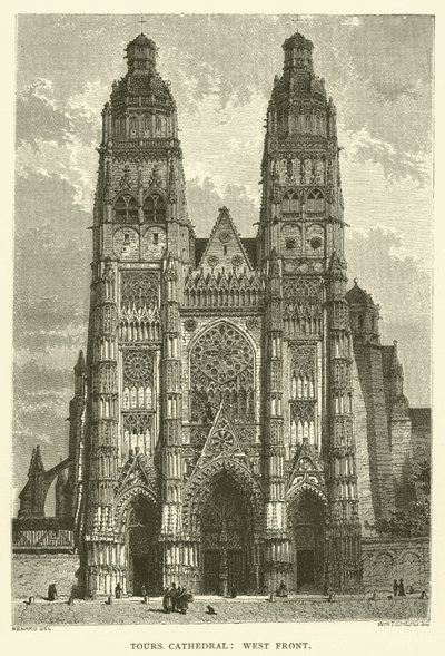 Kathedrale von Tours, Westfassade von English School
